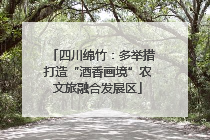 四川绵竹：多举措打造“酒香画境”农文旅融合发展区