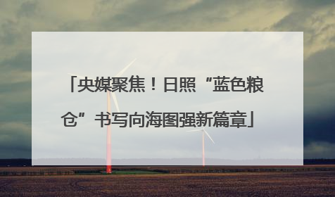 央媒聚焦！日照“蓝色粮仓”书写向海图强新篇章