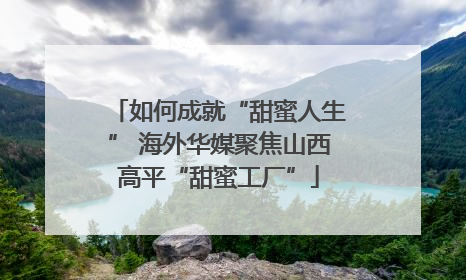 如何成就“甜蜜人生” 海外华媒聚焦山西高平“甜蜜工厂”