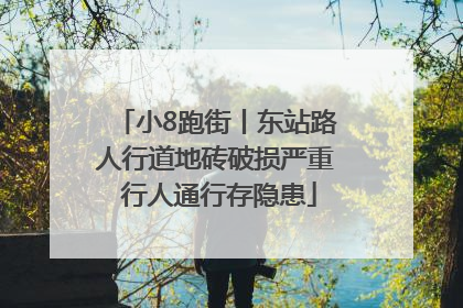 小8跑街丨东站路人行道地砖破损严重 行人通行存隐患