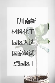 川南新材料化工园区入选国家级试点园区