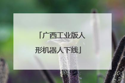 广西工业版人形机器人下线