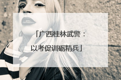 广西桂林武警：以考促训砺精兵