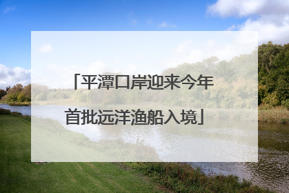 平潭口岸迎来今年首批远洋渔船入境