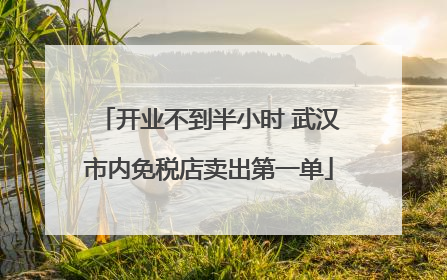 开业不到半小时 武汉市内免税店卖出第一单
