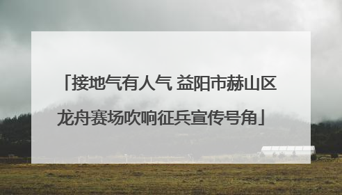 接地气有人气 益阳市赫山区龙舟赛场吹响征兵宣传号角