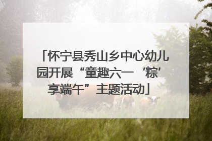 怀宁县秀山乡中心幼儿园开展“童趣六一‘粽’享端午”主题活动