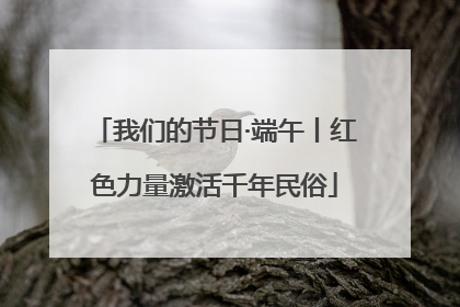 我们的节日·端午丨红色力量激活千年民俗