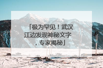 极为罕见！武汉江边发现神秘文字，专家揭秘