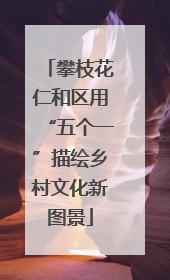 攀枝花仁和区用“五个一”描绘乡村文化新图景