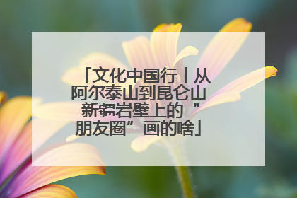 文化中国行丨从阿尔泰山到昆仑山 新疆岩壁上的“朋友圈”画的啥