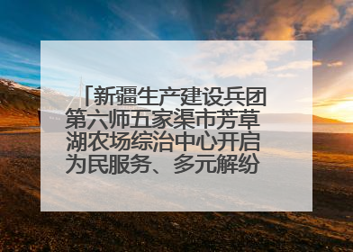 新疆生产建设兵团第六师五家渠市芳草湖农场综治中心开启为民服务、多元解纷“超市”新体验