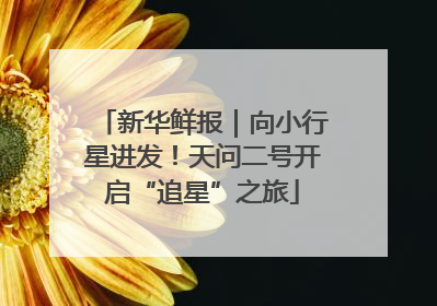 新华鲜报｜向小行星进发！天问二号开启“追星”之旅
