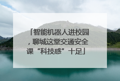 智能机器人进校园，聊城这堂交通安全课“科技感”十足