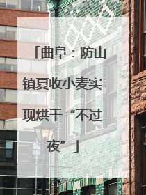 曲阜：防山镇夏收小麦实现烘干“不过夜”