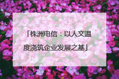株洲电信：以人文温度浇筑企业发展之基