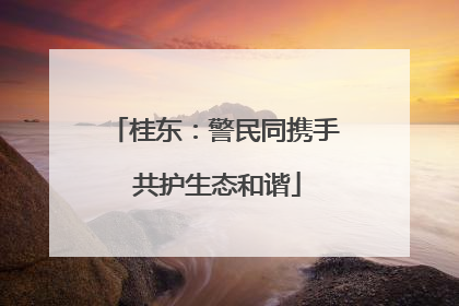 桂东：警民同携手 共护生态和谐