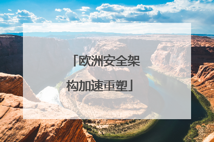 欧洲安全架构加速重塑