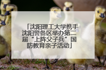 沈阳理工大学携手沈阳警备区举办第二届“上阵父子兵”国防教育亲子活动