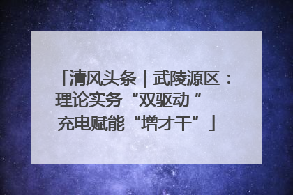 清风头条｜武陵源区：理论实务“双驱动 ” 充电赋能“增才干”
