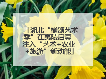 湖北“橘颂艺术季”在夷陵启幕 注入“艺术+农业+旅游”新动能