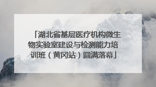 湖北省基层医疗机构微生物实验室建设与检测能力培训班（黄冈站）圆满落幕