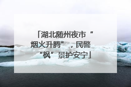 湖北随州夜市“烟火升腾”，民警“枫”景护安宁