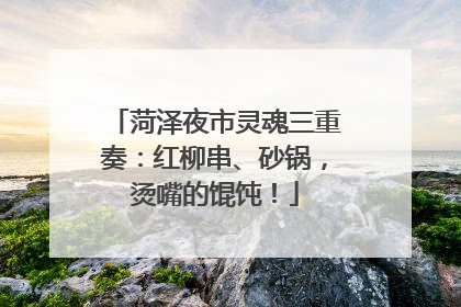 菏泽夜市灵魂三重奏：红柳串、砂锅，烫嘴的馄饨！
