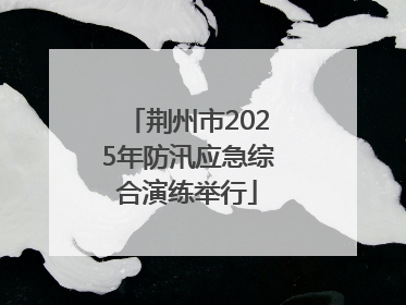 荆州市2025年防汛应急综合演练举行