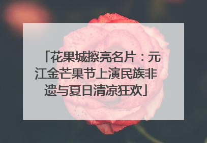 花果城擦亮名片：元江金芒果节上演民族非遗与夏日清凉狂欢