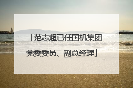 范志超已任国机集团党委委员、副总经理