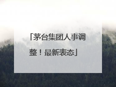 茅台集团人事调整！最新表态
