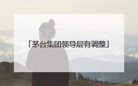 茅台集团领导层有调整