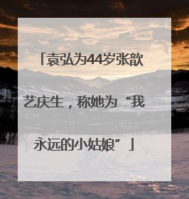 袁弘为44岁张歆艺庆生，称她为“我永远的小姑娘”