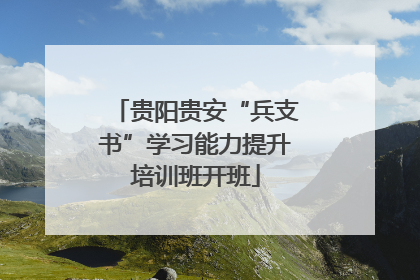 贵阳贵安“兵支书”学习能力提升培训班开班