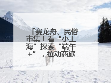 赛龙舟、民俗市集！看“小上海”探索“端午+”，拉动商旅文体大消费