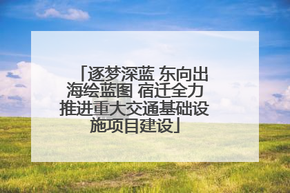 逐梦深蓝 东向出海绘蓝图 宿迁全力推进重大交通基础设施项目建设