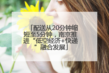 配送从20分钟缩短至5分钟，南京推进“低空经济+快递”融合发展