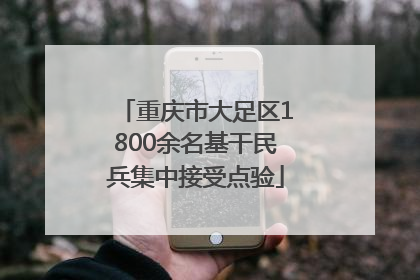 重庆市大足区1800余名基干民兵集中接受点验