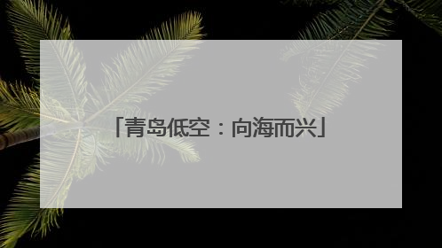 青岛低空：向海而兴