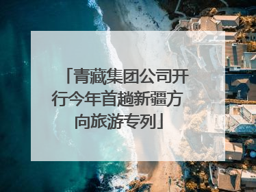 青藏集团公司开行今年首趟新疆方向旅游专列