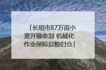 长垣市87万亩小麦开镰收割 机械化作业保障夏粮归仓
