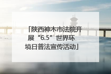 陕西神木市法院开展“6.5”世界环境日普法宣传活动