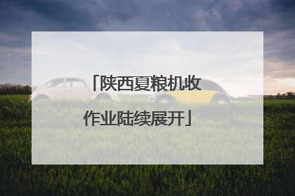 陕西夏粮机收作业陆续展开