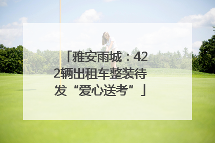 雅安雨城：422辆出租车整装待发“爱心送考”