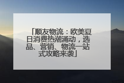 顺友物流：欧美夏日消费热潮涌动，选品、营销、物流一站式攻略来袭