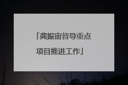 龚振宙督导重点项目推进工作