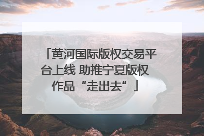 黄河国际版权交易平台上线 助推宁夏版权作品“走出去”