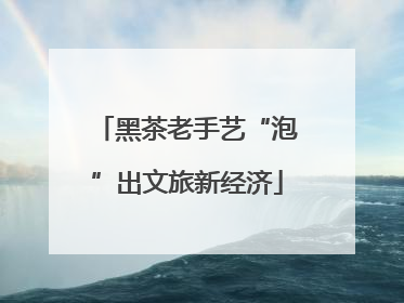 黑茶老手艺“泡”出文旅新经济