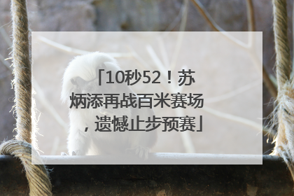 10秒52！苏炳添再战百米赛场，遗憾止步预赛